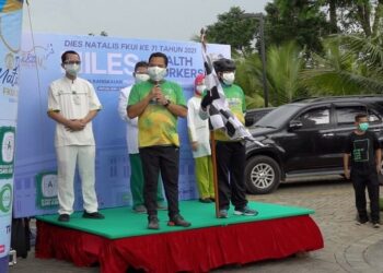 Walikota Lepas Virtual Bike 25 Km dari RS Sari Asih Cipondoh