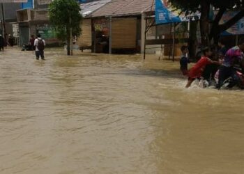Titik Banjir di Pusat Kota Serang Bertambah