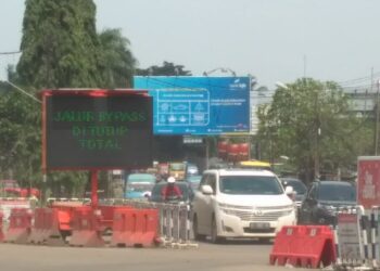 Ada Perbaikan, Ruas Jalan Bypass Soekarno-Hatta Ditutup Sementara