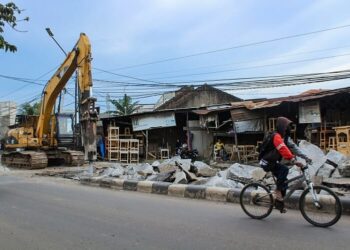 Proses Perbaikan Jalan di Kota Tangerang
