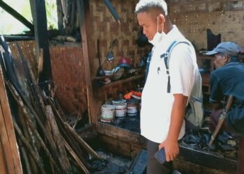 Rumah Nenek Renta di Kabupaten Lebak Hangus Dilalap Api
