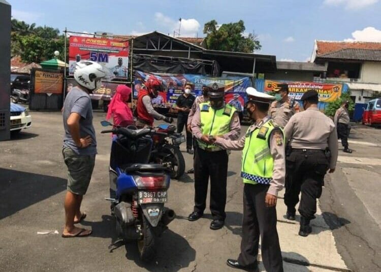 Puluhan Kendaraan Berknalpot Bising di Kota Tangerang Dirazia