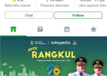 Sudah Ratusan Pelaku UMKM Kota Tangerang Bergabung di 'Ayo Rangkul'