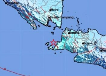 2 Kali Gempa Guncang Selat Sunda, Tidak Berpotensi Tsunami