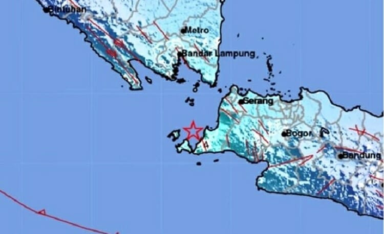 2 Kali Gempa Guncang Selat Sunda, Tidak Berpotensi Tsunami