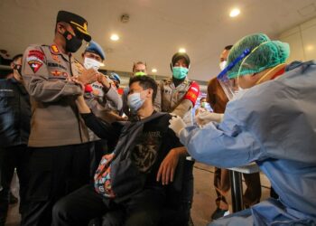 Polrestro Tangerang Gelar Vaksinasi Covid-19