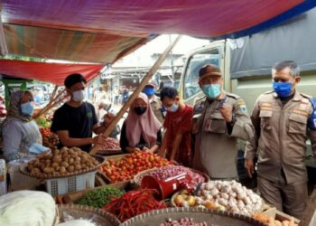 Semrawut, PKL dan Parkir Pasar Ditertibkan di Pasar Pandeglang