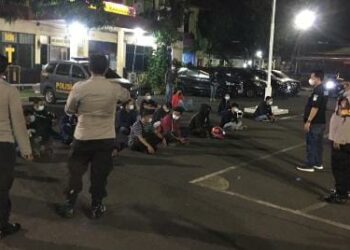 Langgar PPKM Darurat, Puluhan Anggota Klub Motor di Kota Tangerang Dihukum