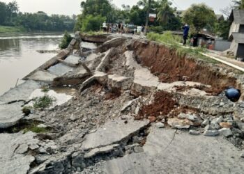 DBMSDA Kabupaten Tangerang Kembali Perbaiki Jalan Tanjung Burung