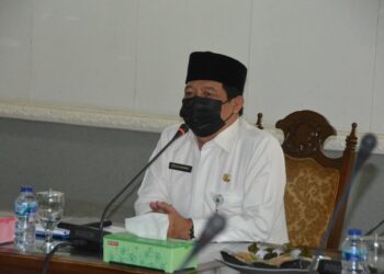 Sekda Kabupaten Serang, TB Entus Mahmud Sahiri, Senin (9/8/2021). (ISTIMEWA)