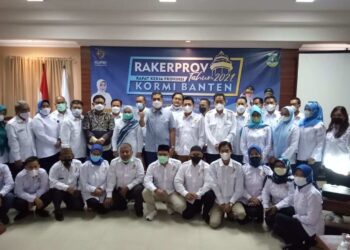 Komite Olahraga Rekreasi Masyarakat Indonesia (Kormi) Banten, mengglear Rapat Kerja (Raker) di salah satu hotel di Kota Serang, Sabtu (30/10/2021). (ISTIMEWA)