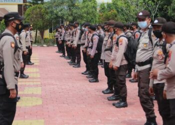 Bantu Amankan Pilkades Serentak, Polres Lebak Kirim 175 Personel ke Kab Tangerang