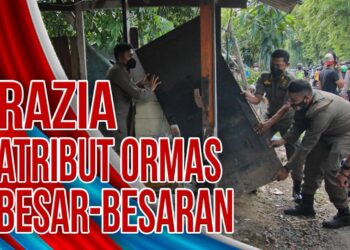 Video Penertiban Atribut Ormas di Kota Tangerang