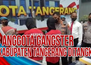Video Penangkapan 28 Anggota Gangster di Kabupaten Tangerang