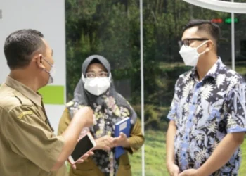 Wabup Pandeglang, Tanto Warsono Arban, melakukan pengawasan pelayanan kesehatan di RSUD Berkah Pandeglang, Senin (11/4/2022) lalu. (ISTIMEWA)