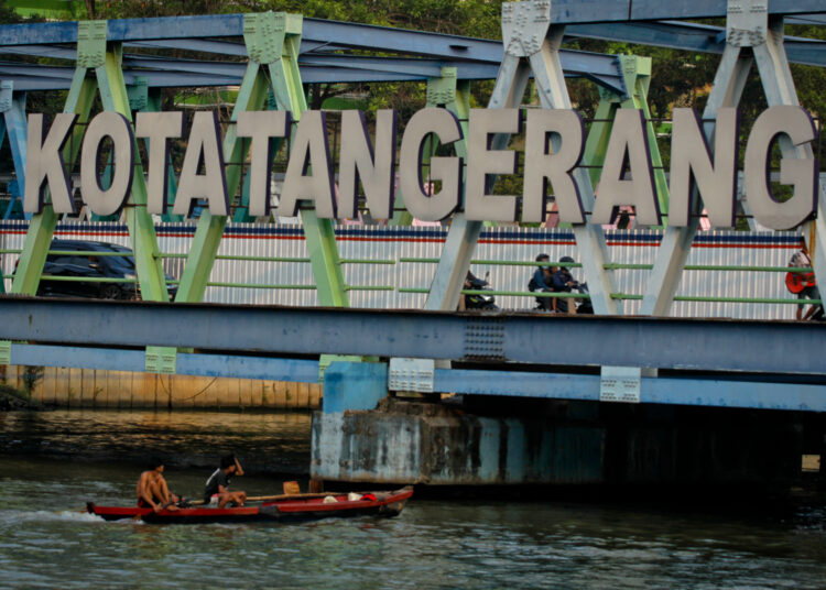 Foto Rencana Perbaikan Jembatan Cisadane Tangerang