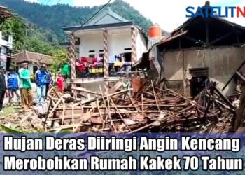 Video Rumah Kakek 70 Tahun di Pandeglang Ambruk Diterjang Angin Kencang
