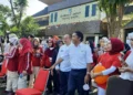 PJ Gubernur Banten Al Muktabar, menyaksikan kegiatan peringatan HUT Kemerdekaan RI ke 77, di lingkungan Sekretariat Daerah Provinsi Banten, Jumat (19/8/2022). (ISTIMEWA)