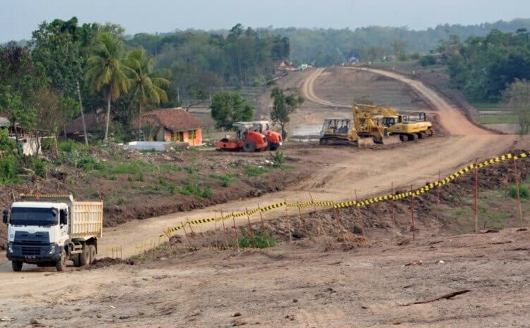 Proses pembangunan Tol Serang - Panimbang. (ISTIMEWA)